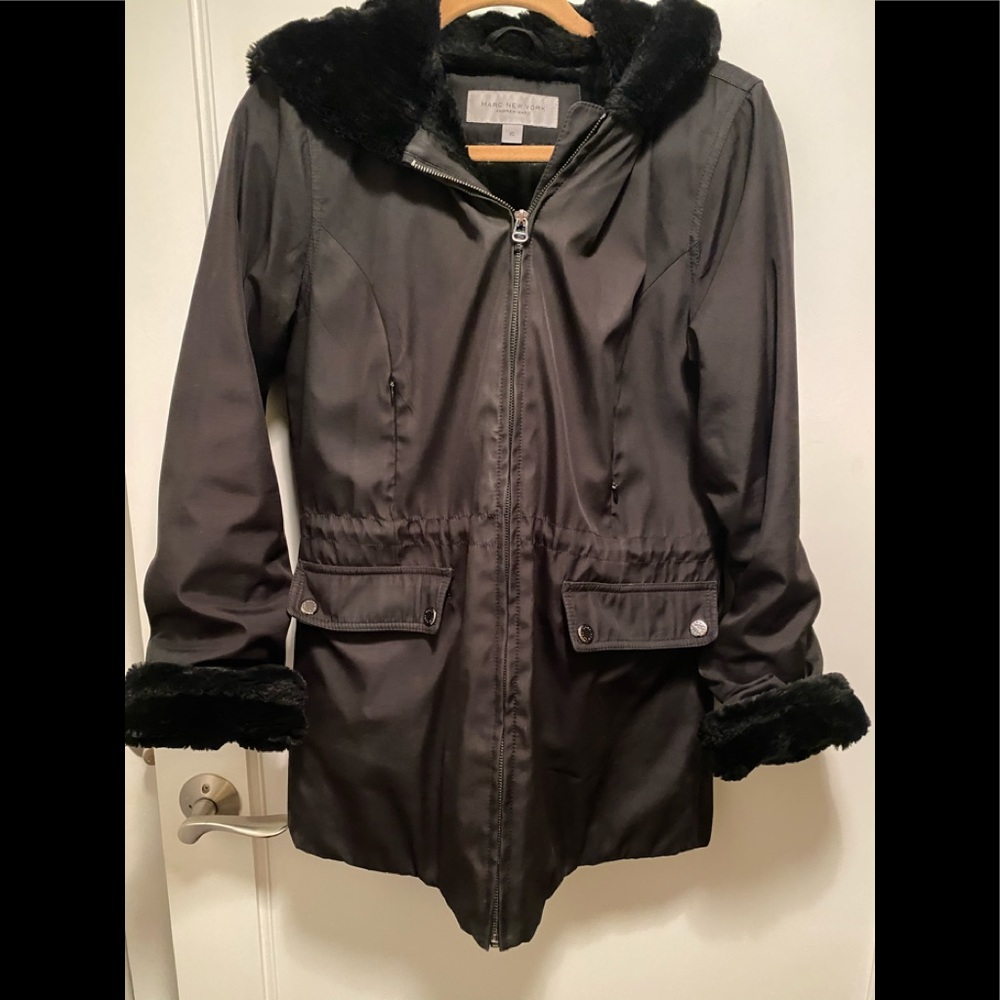 Black Marc New York Winter Coat - Picture 1 of 5